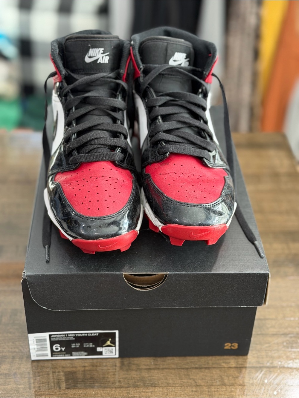 Jordan 1 Mid Youth Cleat